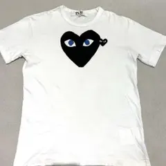 PLAY COMME des GARCONS　ハートTシャツ 黒×青