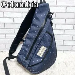 【極美品】 Columbia ワンショルダー リュック y2k ドット柄 紺色