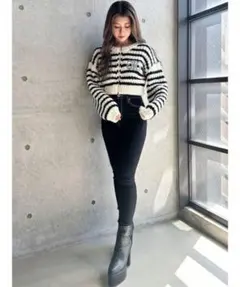 【GYDA】ジェイダ H/Wワンウォッシュスキニーパンツ ブラック XS 美品