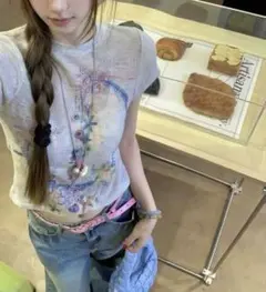 グラフィックプリント 半袖Tシャツ