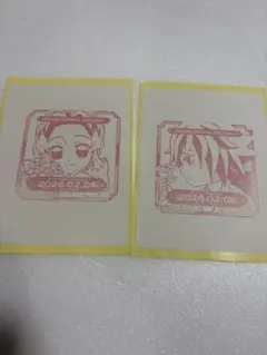 鬼滅の刃 胡蝶しのぶ バースデースタンプ 誕生祭 ヒロマ　ダイニング　冨岡義勇