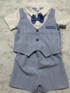 水色 フォーマルスーツ 90cm