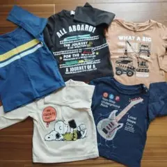 長袖カットソーセット 90cm GAP、スヌーピー他