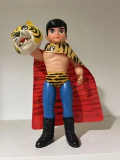 ⚠️レア　当時物　ユニバーサルマスク　タイガーマスク　中嶋製作所　スタンダード 当時物 希少13㎝ 中島製作所 面取れマント付きタイガーマスク