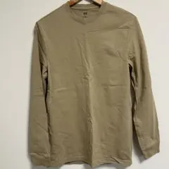 H&M CREWNECK REGULAR FIT 長袖　EUR XS ベージュ