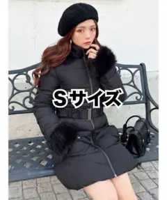 RESEXXY フード付きダウンコート ブラック Sサイズ