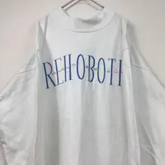 USA製 90s COTTON DELUXE ロンT 長袖Tシャツ 白 ホワイト