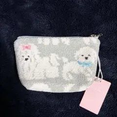 ♡FEILER ♡ もふもふワンちゃん柄 ポーチ - メルカリ