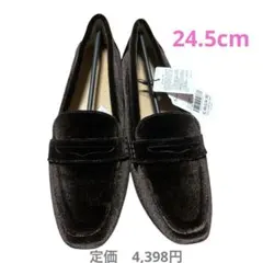 【未使用】SHOO-LA-RUE やわらか起毛ローファーブラウン