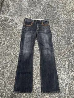 Wrangler ブラック フレアデニム