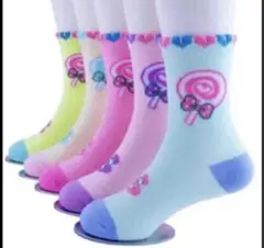 子供靴下綿キッズソックス女の子、かわいい 5足セット