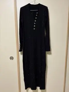 未使用　長い長袖ワンピース　ドレス