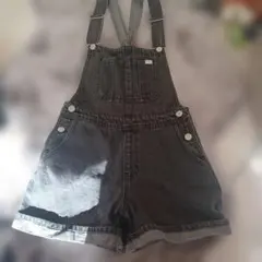 Lovetoxic ショートオーバーオール M グレー