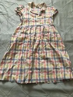 parentsdream 半袖ワンピース 140サイズ パステルチェック