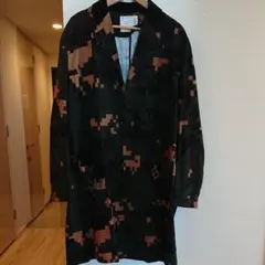 【再価格改定】Sacai ベロア迷彩モザイク柄ロングコート サイズ１のサムネイル
