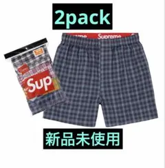 Supreme®/Hanes® Plaid Boxers (2 Pack)M