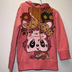 美品グラグラウサ耳付きパーカー110