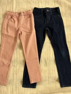 キッズ ロングパンツ 2本セット 120