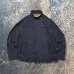 00s Eddie Bauer ハリントン ナイロンブルゾン XXL 黒