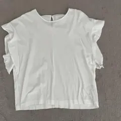 OPAQUE.CLIPホワイトノースリーブトップス