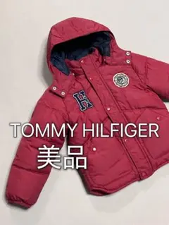 トミーヒルフィガー　ダウンコート　アウター　レッド　美品　120