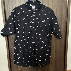 コーエン　柄シャツ　半袖　ネイビー