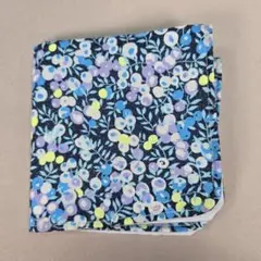 ガーゼハンカチ(LIBERTY＊ウィルトシャー ネオンカラー ブルー)