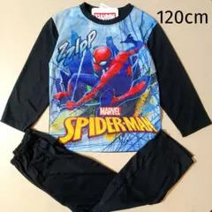 新品 120cm スパイダーマン 長袖パジャマ 上下セット 男の子のサムネイル