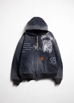 [KHOKI]Vintage-effect embroidered jacket