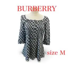 BURBERRY　バーバリー　 チュニック ブラウス 7分袖 ノバチェック