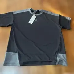 adidas スポーツTシャツ 黒 半袖 レディース