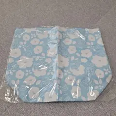 リラックマ トートバッグ 花柄 ブルー
