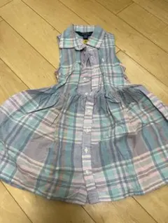Polo Ralph Lauren チェック柄 ノースリーブ ワンピース 3T