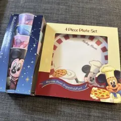 ディズニー メラミンカップ＆メラミンプレート セット