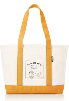 新品PEANUTS トートバッグ キャンパス生地A4サイズ　チャーリーブラウン