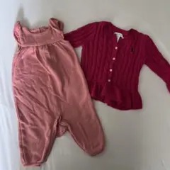 Ralph Lauren カーディガン&ロンパース セット