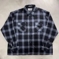 Special cascade 70's ボードシャツ　ウールシャツ　白黒 Special cascade 70's ボードシャツ ウールシャツ 白黒 PENDLETON