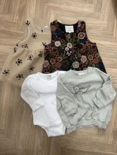 【まとめ売り】80cm ベビー服４点　西松屋　プチマイン　バースデイ　韓国子供服