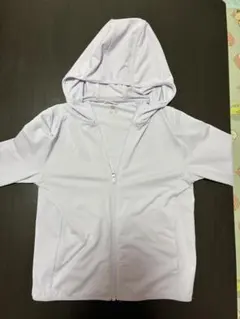 薄紫色 フード付きメッシュジャケット