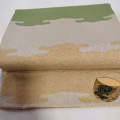 【逸品】六道柄袋帯 金銀糸 ワンポイント 荒磯 宝尽くしのサムネイル
