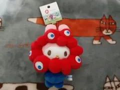 大阪万博ミャクミャクなりきりぬいぐるみ マイメロディカラビナ付き新品タグ付き