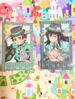 鬼滅の刃 時透無一郎 AGF 卯年 缶バッジ チェキ風ランダムカード 鬼滅の刃 時透無一郎 AGF 卯年 缶バッジ チェキ風ランダムカード 鬼滅