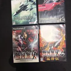 hセット　エースコンバット、リッチレーサー、戦国無双、計4本￼￼