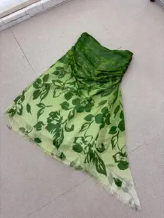 L08223）NOVESPAZIO ノーベスパジオ 花柄　シフォンスカート　38のサムネイル