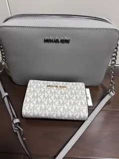 マイケルコース トートバッグ JET SET バニラ×ネイビー A4収納可 