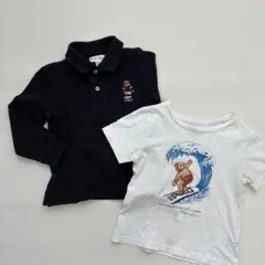 【2枚セット✨】ポロベア　ポロシャツ半袖Tシャツ2枚セット24m 18Mのサムネイル