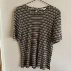 VINVERT ストライプ 半袖Tシャツ　ミセス　婦人服　L size