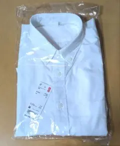 UNIQLO EFCブロードシャツ M White 長袖 綿100% 新品