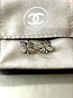 CHANEL ピアス　シルバー　ヴィンテージ　シャネル