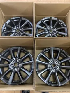 【日野】MAZDA3ファストバック純正 18インチ ダークグレ― 1本④ MAZDA3 FASTBACK ファストバック 純正 中古ホイール 4本 7J 18インチ
